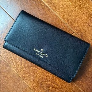 Kate Spade Black Wallet NWT